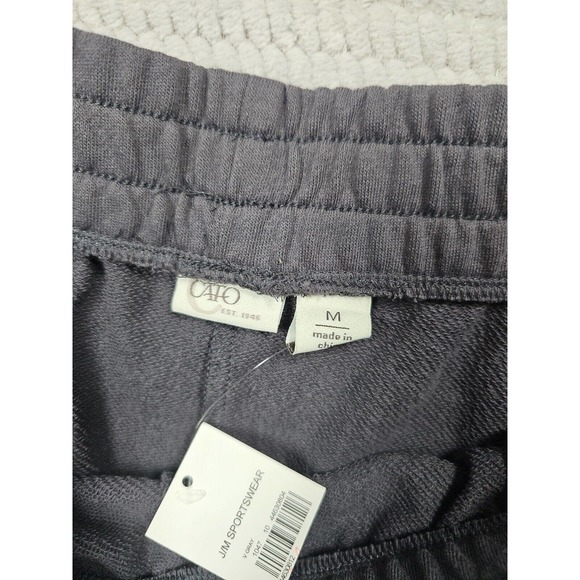 Cato Sweatpants Womens Medium Gray Lounge Casual Wear Slant Pockets - Picture 5 of 8